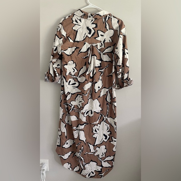 Anthropologie Maeve The Soren Long-Sleeve Midi Shirt Dress - Picture 6 of 7